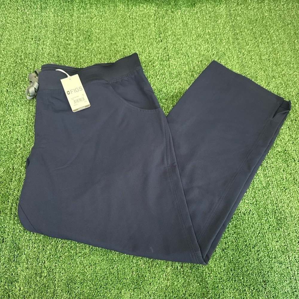 Figs Navy Straight Leg Pants